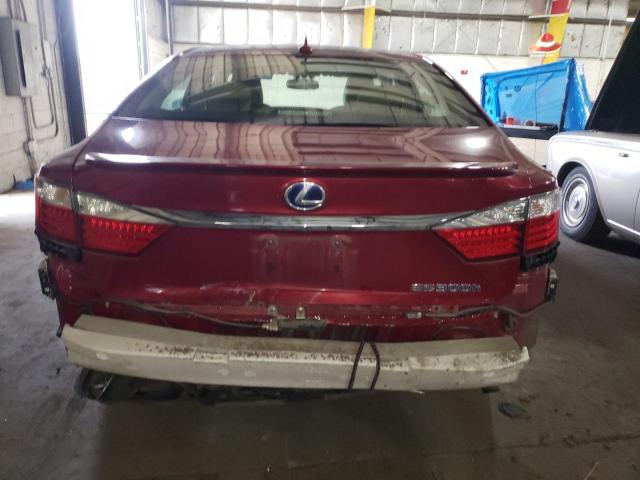 JTHBW1GG4E2050622 - 2014 LEXUS ES 300H RED photo 6