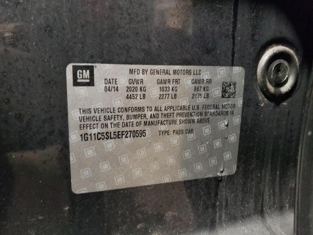 1G11C5SL5EF270595 - 2014 CHEVROLET MALIBU 1LT Boz foto 12