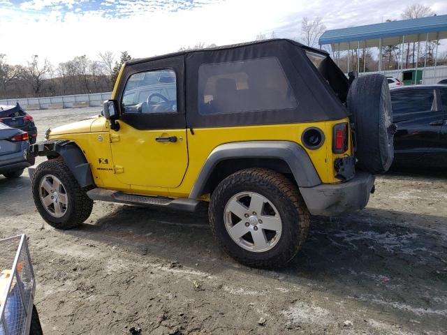 1J8FA24158L504682 - 2008 JEEP WRANGLER X YELLOW photo 2