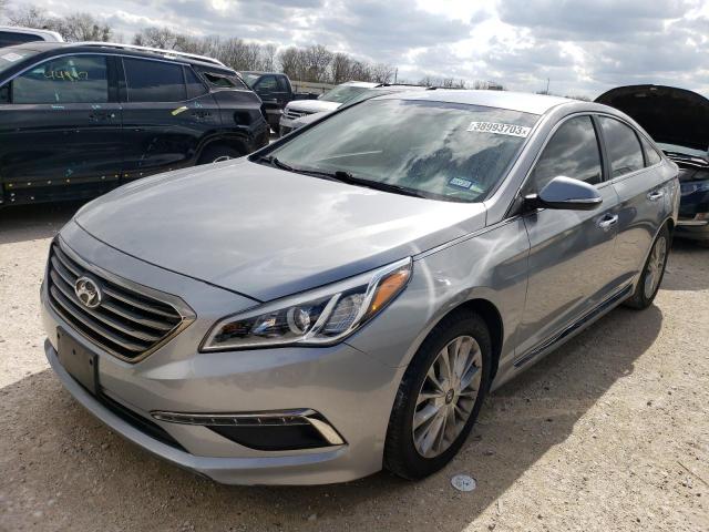 5NPE34AF1FH095705 - 2015 HYUNDAI SONATA SPORT SILVER photo 1