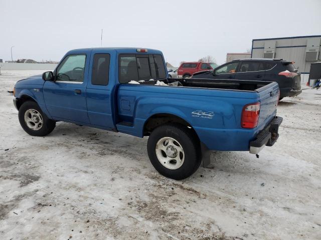 1FTZR15E61PA92182 - 2001 FORD RANGER SUPER CAB BLUE photo 2