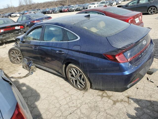 5NPEF4JA2LH051865 - 2020 HYUNDAI SONATA SEL BLUE photo 2