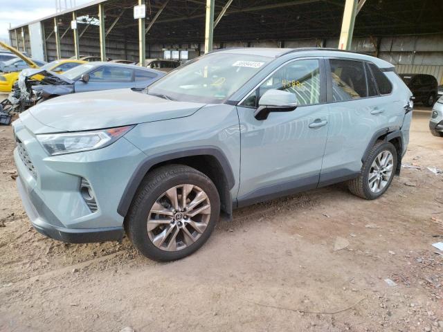 JTMA1RFV4KD011071 - 2019 TOYOTA RAV4 XLE PREMIUM GRAY photo 1