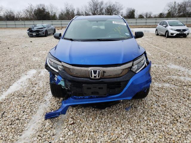 3CZRU5H13NM724401 - 2022 HONDA HR-V SPORT BLUE photo 5