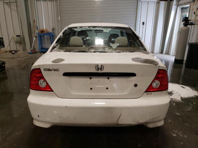 1HGEM21894L020229 - 2004 HONDA CIVIC HX WHITE photo 6