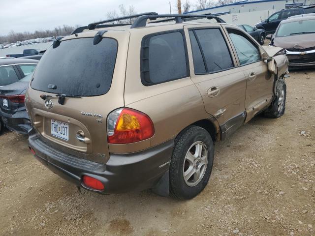 KM8SC73D43U409585 - 2003 HYUNDAI SANTA FE G GOLD photo 3