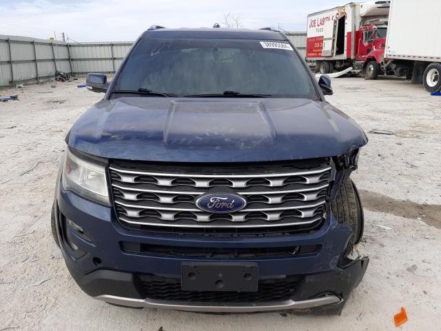 1FM5K8F83HGB81296 - 2017 FORD EXPLORER LIMITED BLUE photo 5