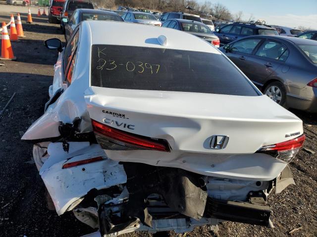 2HGFE1F90NH307941 - 2022 HONDA CIVIC TOURING WHITE photo 6