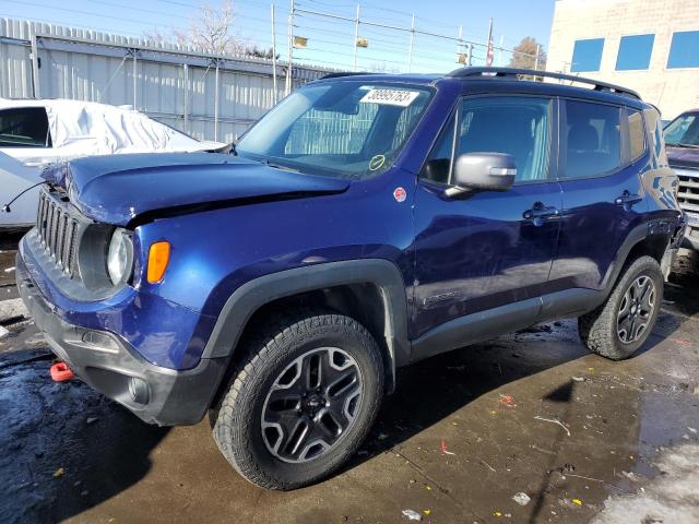 ZACCJBCB9HPE50352 - 2017 JEEP RENAGADE TRAILHAWK BLUE photo 1