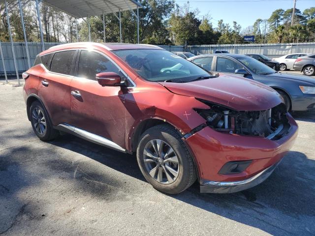 5N1AZ2MG7FN269228 - 2015 NISSAN MURANO S RED photo 4