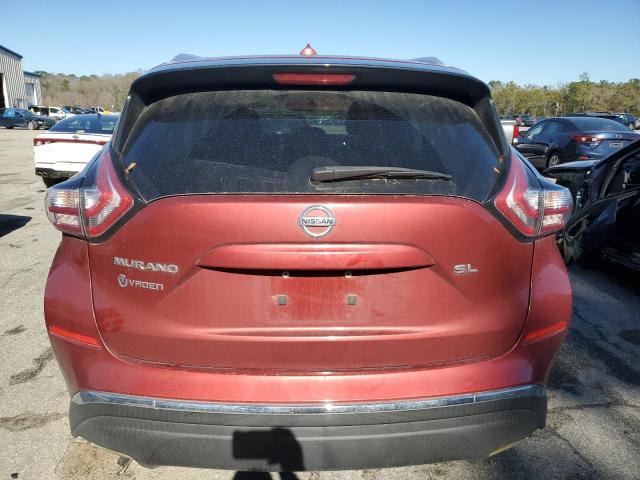 5N1AZ2MG7FN269228 - 2015 NISSAN MURANO S RED photo 6