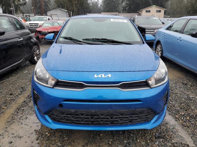 3KPA24ADXNE443987 - 2022 KIA RIO LX BLUE photo 5