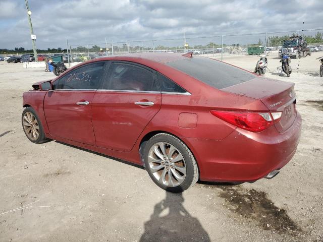 5NPEC4AC0BH031607 - 2011 HYUNDAI SONATA SE RED photo 2