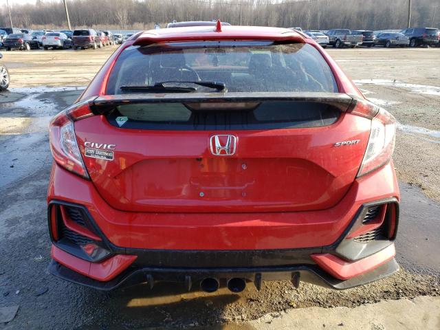 SHHFK7H40LU207416 - 2020 HONDA CIVIC SPORT RED photo 6