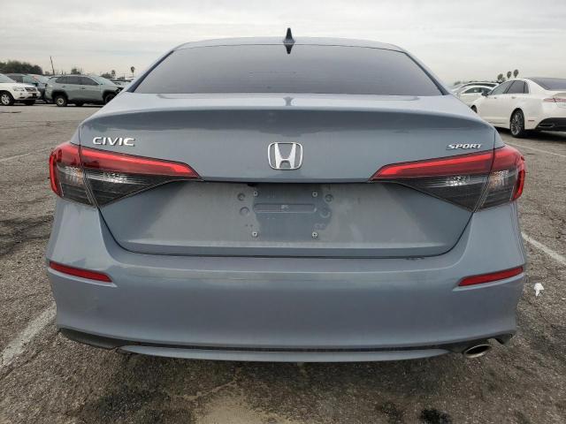 2HGFE2F57NH591765 - 2022 HONDA CIVIC SPORT GRAY photo 6