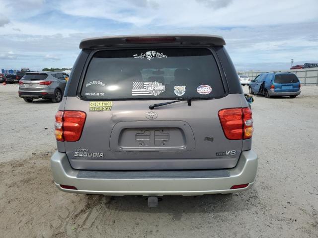 5TDZT34A52S113719 - 2002 TOYOTA SEQUOIA SR5 GRAY photo 6