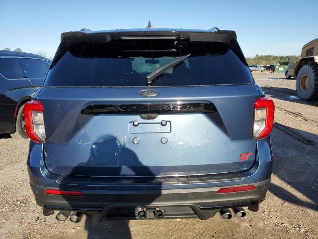 1FM5K8GC3LGA68380 - 2020 FORD EXPLORER ST BLUE photo 6