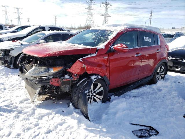 KNDPCCA24D7430408 - 2013 KIA SPORTAGE EX RED photo 1