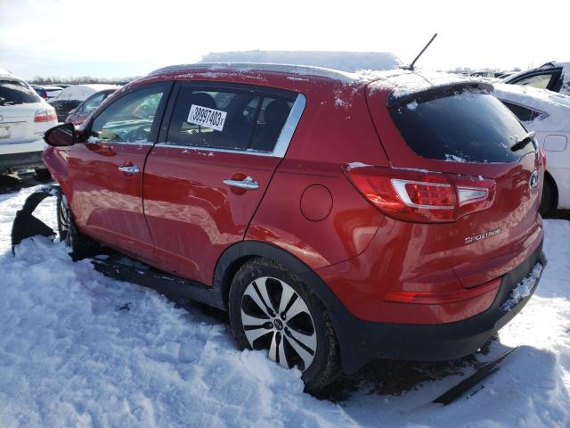 KNDPCCA24D7430408 - 2013 KIA SPORTAGE EX RED photo 2