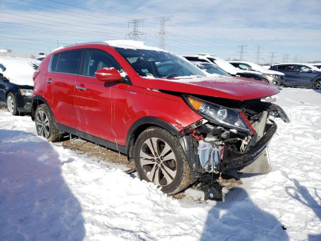 KNDPCCA24D7430408 - 2013 KIA SPORTAGE EX RED photo 4