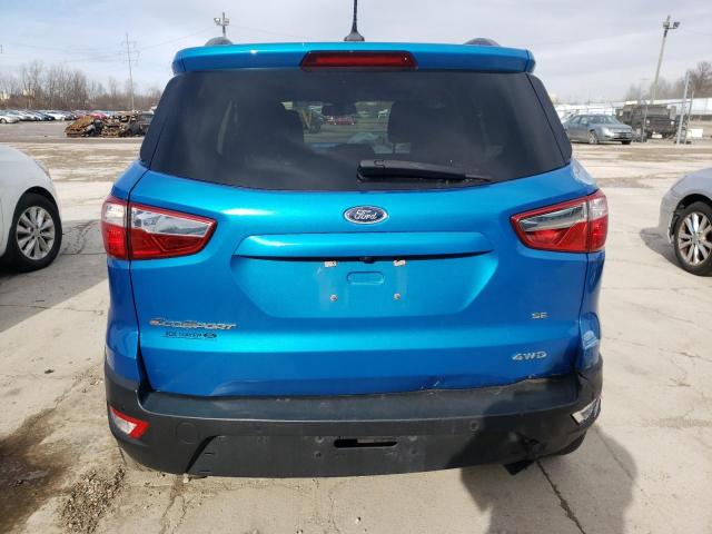 MAJ6S3GL0LC343549 - 2020 FORD ECOSPORT SE BLUE photo 6