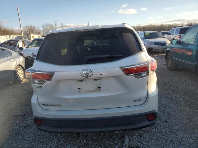 5TDKKRFH8FS058688 - 2015 TOYOTA HIGHLANDER XLE თეთრი ფოტო 6