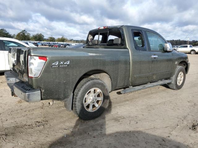 1N6AA06B94N537658 - 2004 NISSAN TITAN XE GREEN photo 3