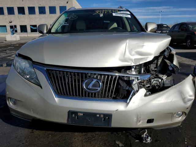 2T2BK1BA5BC112375 - 2011 LEXUS RX 350 GOLD photo 5