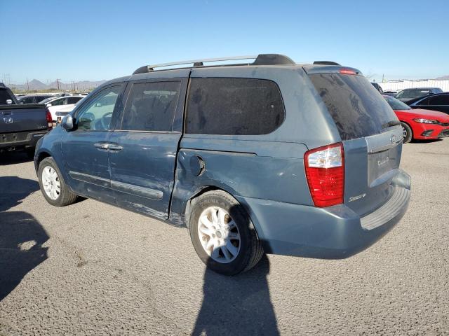 KNDMB233966069501 - 2006 KIA SEDONA EX BLUE photo 2