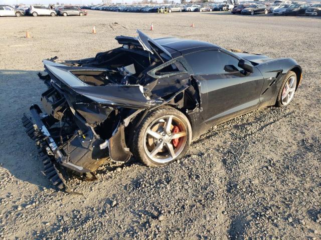 1G1YF2D73E5129003 - 2014 CHEVROLET CORVETTE STINGRAY 3LT BLACK photo 3