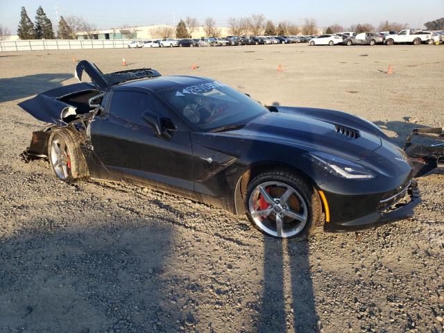 1G1YF2D73E5129003 - 2014 CHEVROLET CORVETTE STINGRAY 3LT BLACK photo 4