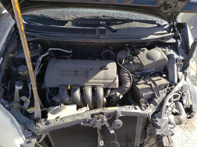 2T1KR32E83C127341 - 2003 TOYOTA COROLLA MA XR BLACK photo 12