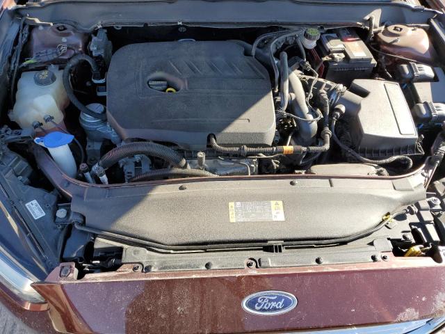 3FA6P0HD2FR255681 - 2015 FORD FUSION SE MAROON photo 11