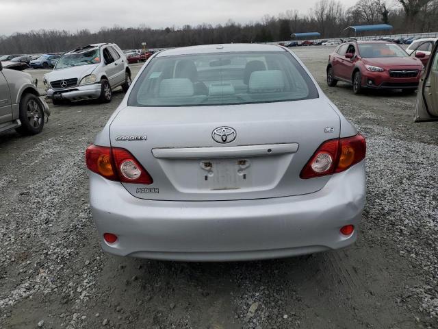 JTDBL40E699027392 - 2009 TOYOTA COROLLA BASE SILVER photo 6