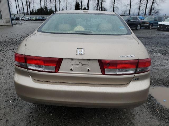 1HGCM66564A104940 - 2004 HONDA ACCORD EX GOLD photo 6