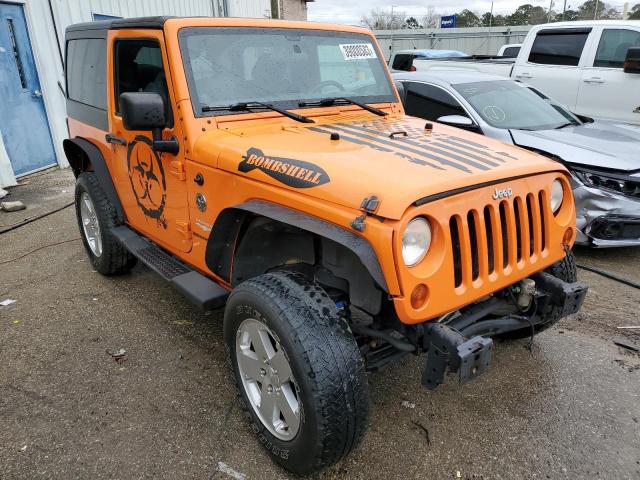 1C4AJWBG9CL243162 - 2012 JEEP WRANGLER SAHARA ORANGE photo 4