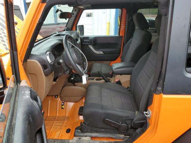 1C4AJWBG9CL243162 - 2012 JEEP WRANGLER SAHARA ORANGE photo 7