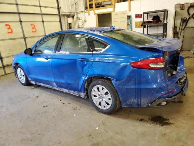 3FA6P0G73LR110446 - 2020 FORD FUSION S BLUE photo 2