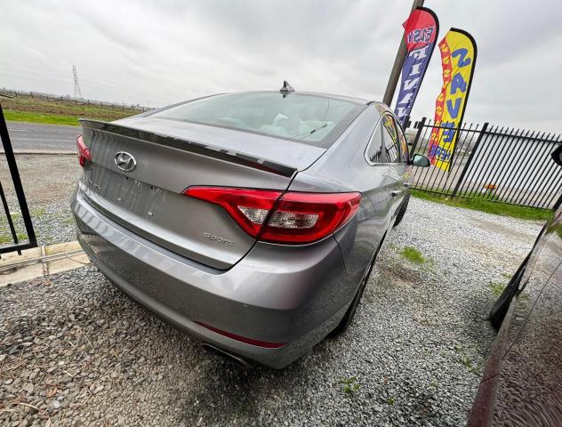 5NPE34AF6FH052185 - 2015 HYUNDAI SONATA SPORT GRAY photo 4