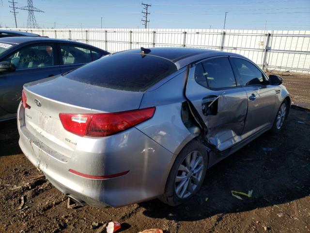 5XXGN4A72FG403665 - 2015 KIA OPTIMA EX GRAY photo 3