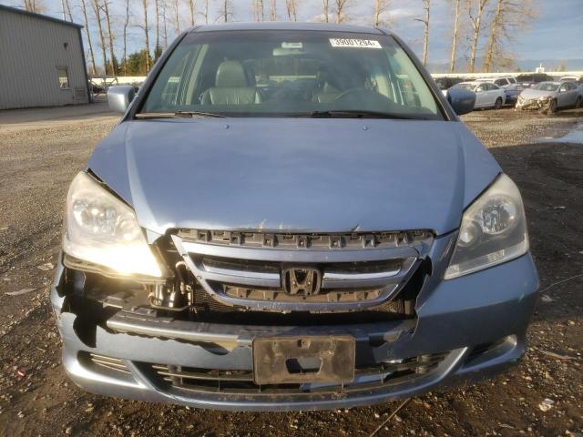 5FNRL38645B060171 - 2005 HONDA ODYSSEY EXL BLUE photo 5