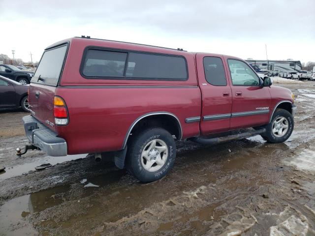 5TBBT44101S189816 - 2001 TOYOTA TUNDRA ACCESS CAB RED photo 3