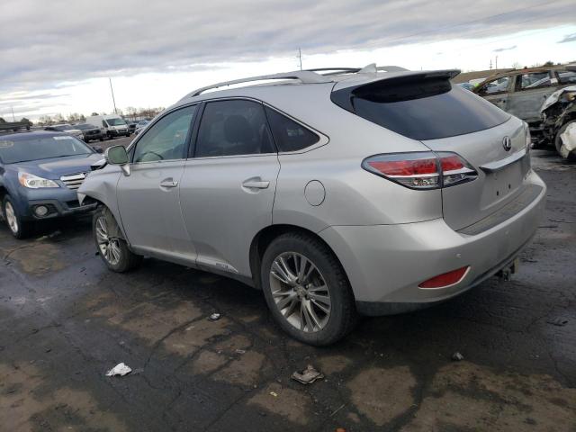 JTJBC1BA6E2458128 - 2014 LEXUS RX 450 SILVER photo 2