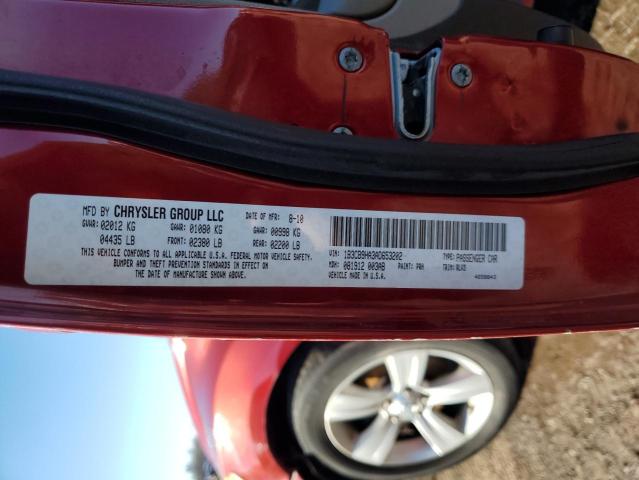 1B3CB9HA3AD653202 - 2010 DODGE CALIBER UPTOWN RED photo 12