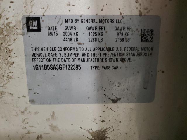 1G11B5SA3GF132395 - 2016 CHEVROLET MALIBU LIM LS BEIGE photo 12