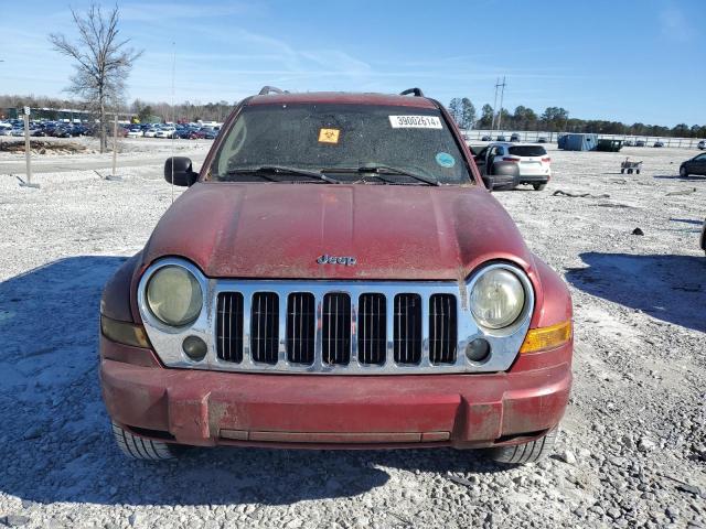 1J4GK58K96W140415 - 2006 JEEP LIBERTY LIMITED RED photo 5