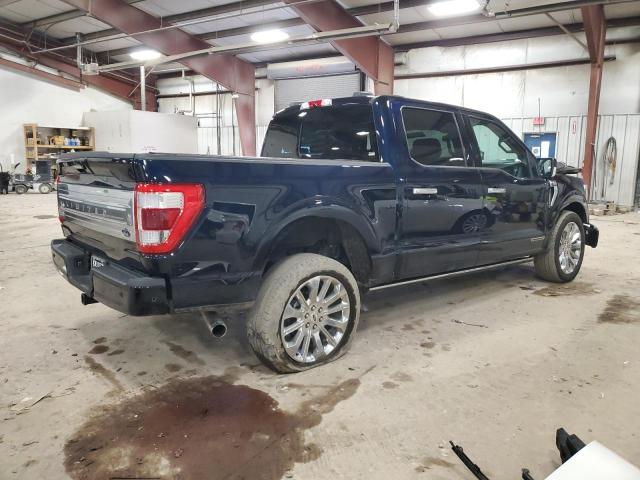 1FTFW1ED2NFA62904 - 2022 FORD F150 SUPERCREW BLUE photo 3