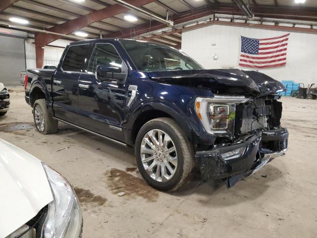 1FTFW1ED2NFA62904 - 2022 FORD F150 SUPERCREW BLUE photo 4