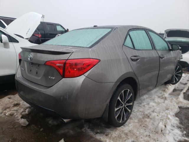 2T1BURHE8HC948682 - 2017 TOYOTA COROLLA L GRAY photo 3