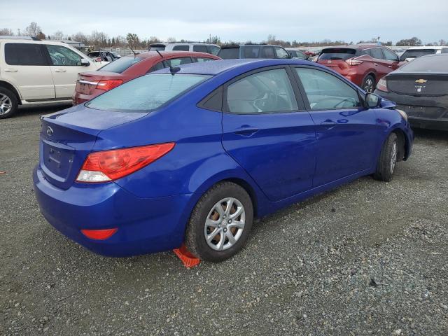 KMHCT4AE8DU480546 - 2013 HYUNDAI ACCENT GLS BLUE photo 3